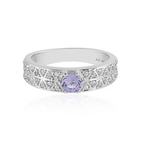 Bague en argent et Tanzanite non chauffée