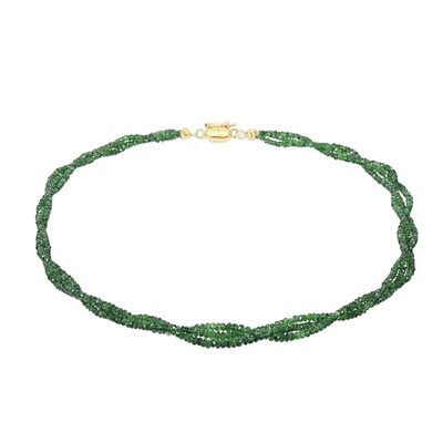 Collier en argent et Grenat Tsavorite