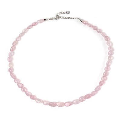 Collier en argent et Morganite