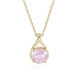 Collier en argent et Kunzite