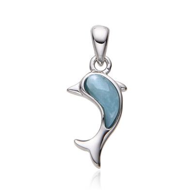 Pendentif en argent et Larimar