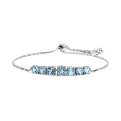 Bracelet en argent et Topaze bleu ciel