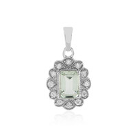 Pendentif en argent et Améthyste verte