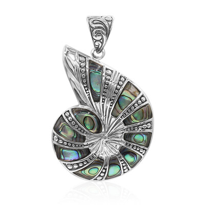 Pendentif en argent et Coquillage d'Abalone (Art of Nature)