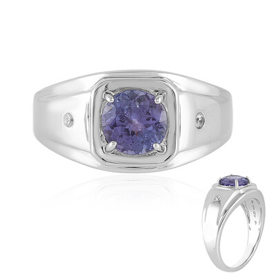 Bague pour homme en argent et Tanzanite