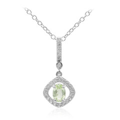 Collier en argent et Grenat Tsavorite