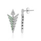 Boucles d'oreilles en argent et Grenat Tsavorite