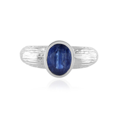 Bague en argent et Kyanite du Népal (de Melo)