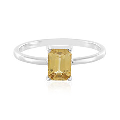 Bague en argent et Zircon jaune