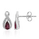 Boucles d'oreilles en argent et Grenat Rhodolite