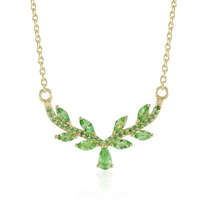 Collier en argent et Grenat Tsavorite