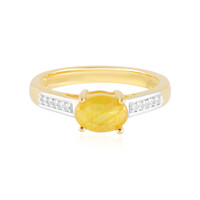 Bague en argent et Saphir jaune