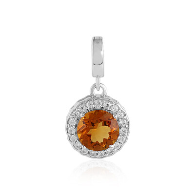 Pendentif en argent et Citrine Madère