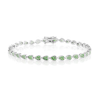 Bracelet en argent et Grenat Tsavorite