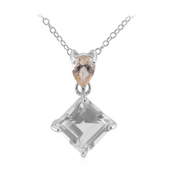 Collier en argent et Topaze blanche