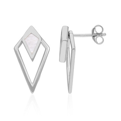 Boucles d'oreilles en argent et Nacre