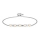 Bracelet en argent et Perle blanche de culture d'eau douce