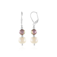 Boucles d'oreilles en argent et Perle d'Akoya