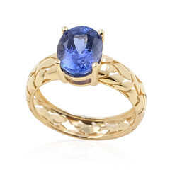 Bague en or et Tanzanite AAA (de Melo)