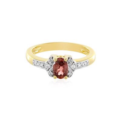 Bague en argent et Zircon rose