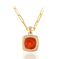 Collier en or et Grenat mandarine AAA (CIRARI)