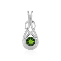 Pendentif en argent et Diopside de Russie