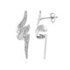 Boucles d'oreilles en argent et Zircon (de Melo)