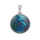 Pendentif en argent et Chrysocolle