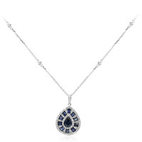 Collier en or et Saphir bleu de Ceylan (CIRARI)