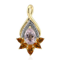 Pendentif en or et Kunzite du Brésil (Remy Rotenier)