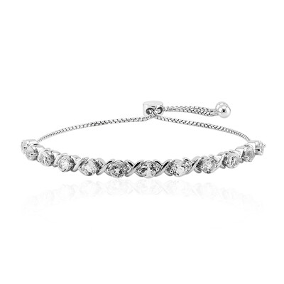 Bracelet en argent et Topaze blanche