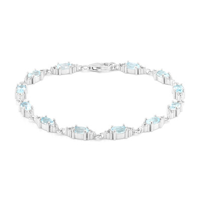 Bracelet en argent et Topaze bleu ciel