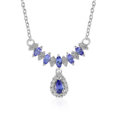 Collier en argent et Tanzanite