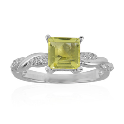 Bague en argent et Quartz de l'Ouro Verde