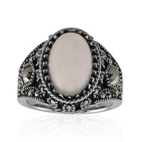 Bague en argent et Pierre de Lune blanche (Annette classic)