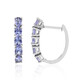 Boucles d'oreilles en argent et Tanzanite