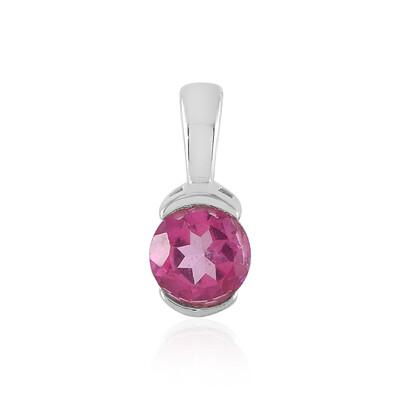 Pendentif en argent et Topaze rose