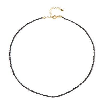 Collier en argent et Diamant noir