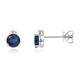 Boucles d'oreilles en or et Saphir bleu de Ceylan (CIRARI)