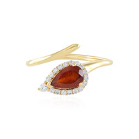 Bague en argent et Grenat Hessonite