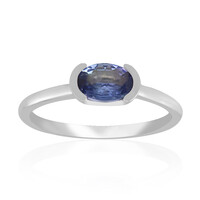 Bague en argent et Tanzanite non chauffée