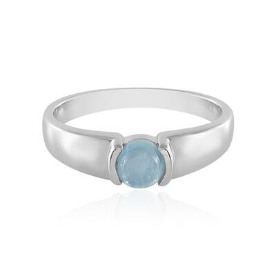 Bague en argent et Aigue-marine Ofiki