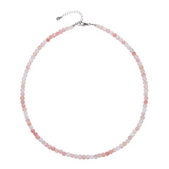 Collier en argent et Opale rose des Andes