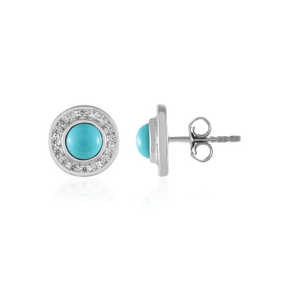 Boucles d'oreilles en argent et Turquoise Sleeping Beauty