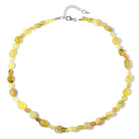 Collier en argent et Opale jaune