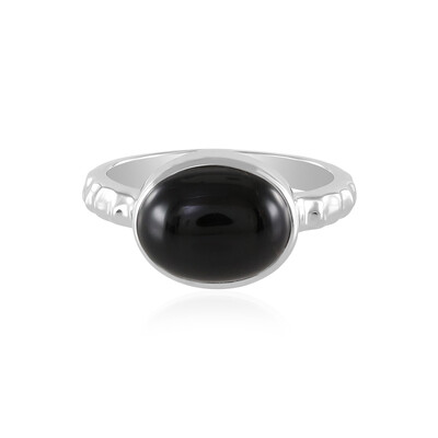 Bague en argent et Onyx noir