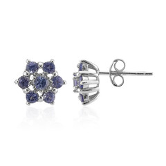 Boucles d'oreilles en argent et Tanzanite