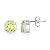 Boucles d'oreilles en argent et Quartz citron