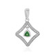 Pendentif en argent et Tsavorite de Tanzanie