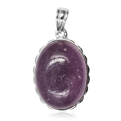 Pendentif en argent et Lépidolite